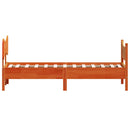 vidaXL viaszbarna tömör fenyőfa ágy matrac nélkül 90 x 190 cm