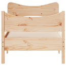 vidaXL tömör fenyőfa ágy matrac nélkül 75 x 190 cm