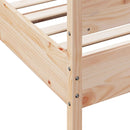 vidaXL tömör fenyőfa ágy matrac nélkül 75 x 190 cm
