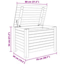 vidaXL RANA tömör fenyőfa tárolóláda fedéllel 80 x 49 x 54 cm