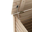 vidaXL RANA tömör fenyőfa szennyeskosár kerekekkel 45 x 45 x 64 cm