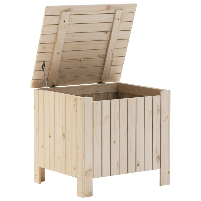 vidaXL RANA tömör fenyőfa tárolóláda fedéllel 60 x 49 x 54 cm