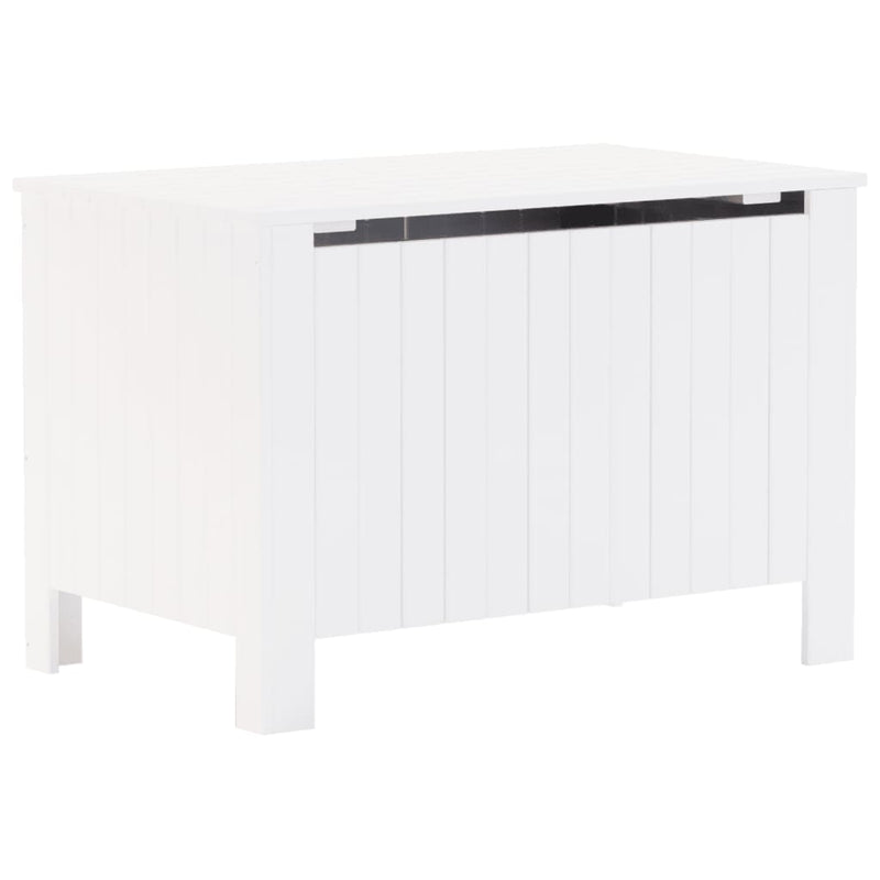 vidaXL RANA fehér tömör fenyőfa tárolóláda fedéllel 80 x 49 x 54 cm