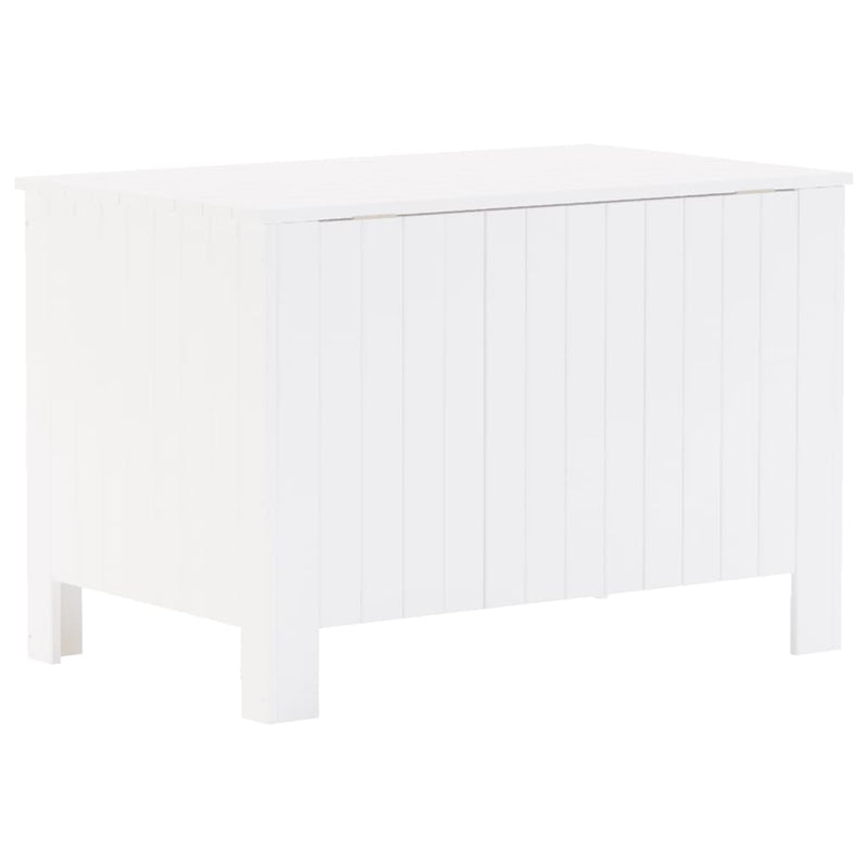 vidaXL RANA fehér tömör fenyőfa tárolóláda fedéllel 80 x 49 x 54 cm