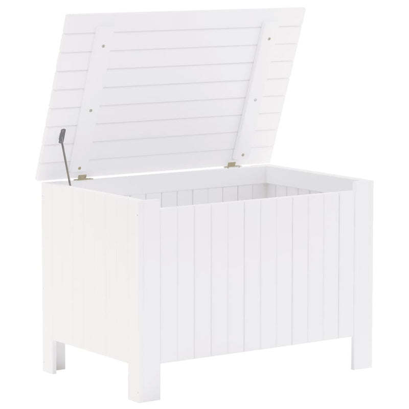 vidaXL RANA fehér tömör fenyőfa tárolóláda fedéllel 80 x 49 x 54 cm