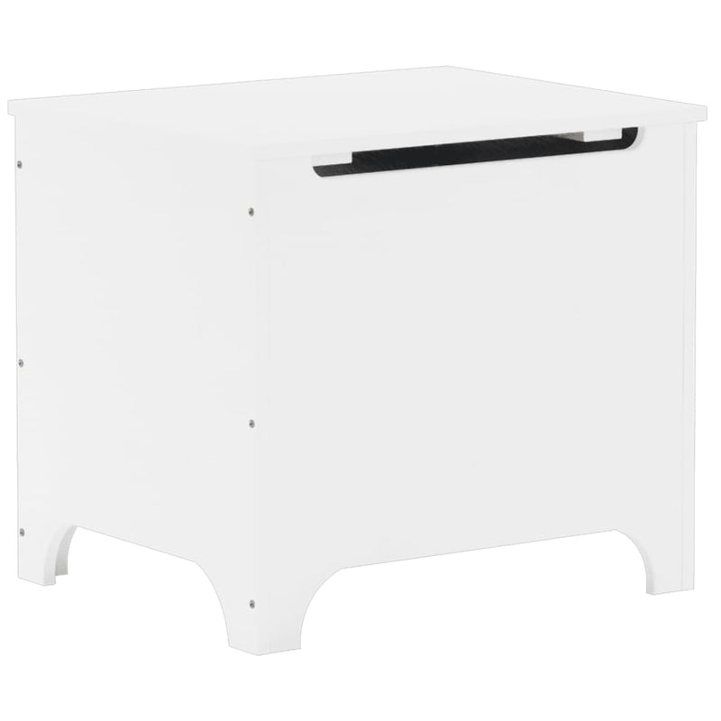 vidaXL RANA fehér tömör fenyőfa tárolóláda fedéllel 60 x 49 x 54 cm