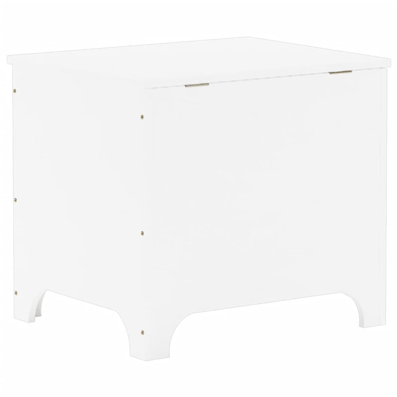 vidaXL RANA fehér tömör fenyőfa tárolóláda fedéllel 60 x 49 x 54 cm