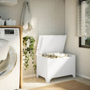 vidaXL RANA fehér tömör fenyőfa tárolóláda fedéllel 80 x 49 x 54 cm