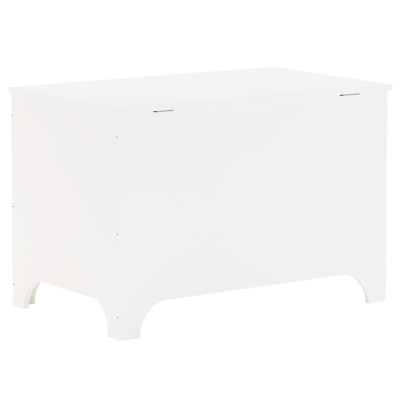 vidaXL RANA fehér tömör fenyőfa tárolóláda fedéllel 80 x 49 x 54 cm