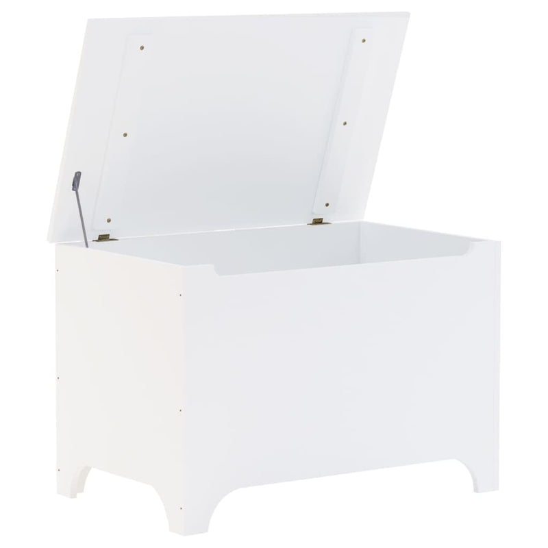vidaXL RANA fehér tömör fenyőfa tárolóláda fedéllel 80 x 49 x 54 cm