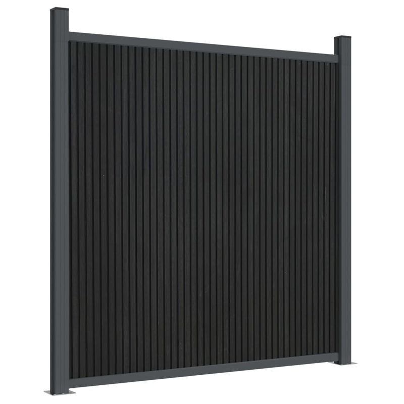 vidaXL szürke WPC kerítéspanel 180 x 186 cm