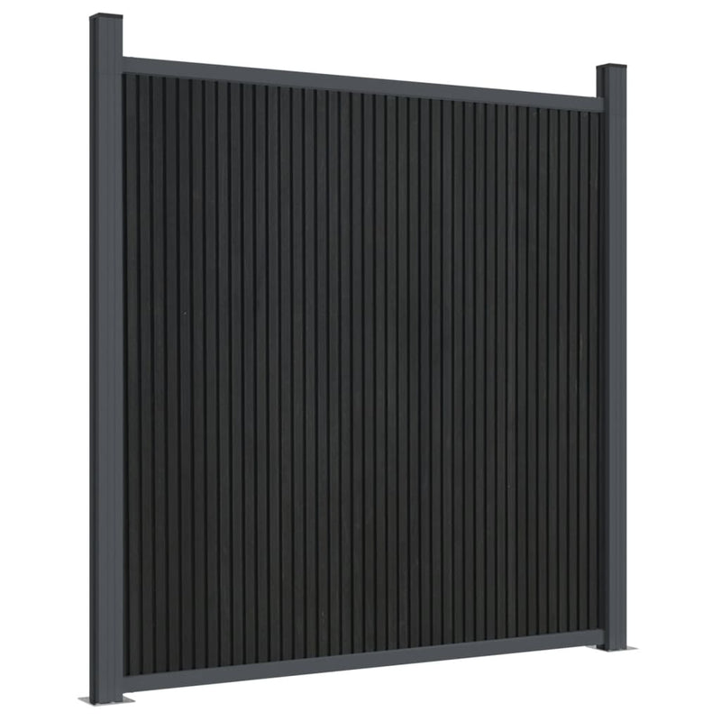 vidaXL szürke WPC kerítéspanel 173 x 186 cm