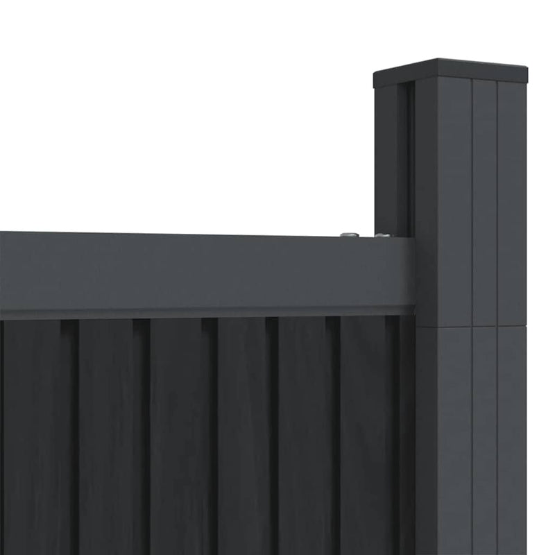 vidaXL szürke WPC kerítéspanel 173 x 186 cm
