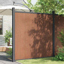 vidaXL barna WPC kerítéspanel 173 x 186 cm