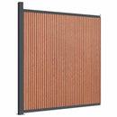 vidaXL barna WPC kerítéspanel 173 x 186 cm