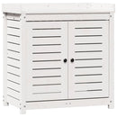 vidaXL fehér tömör fenyőfa ültetőasztal polccal 82,5 x 50 x 86,5 cm
