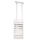 vidaXL fehér kültéri tömör fa bárasztal tetővel 112,5 x 57 x 195,5 cm