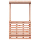 vidaXL kültéri tömör fa bárasztal tetővel 112,5 x 57 x 195,5 cm