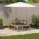 vidaXL impregnált fenyőfa piknik asztal 110 x 134 x 75 cm