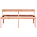 vidaXL tömör duglászfenyő piknik asztal 160 x 134 x 75 cm