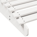 vidaXL fehér tömör fenyőfa napozóágy 205 x 60 x 31,5 cm