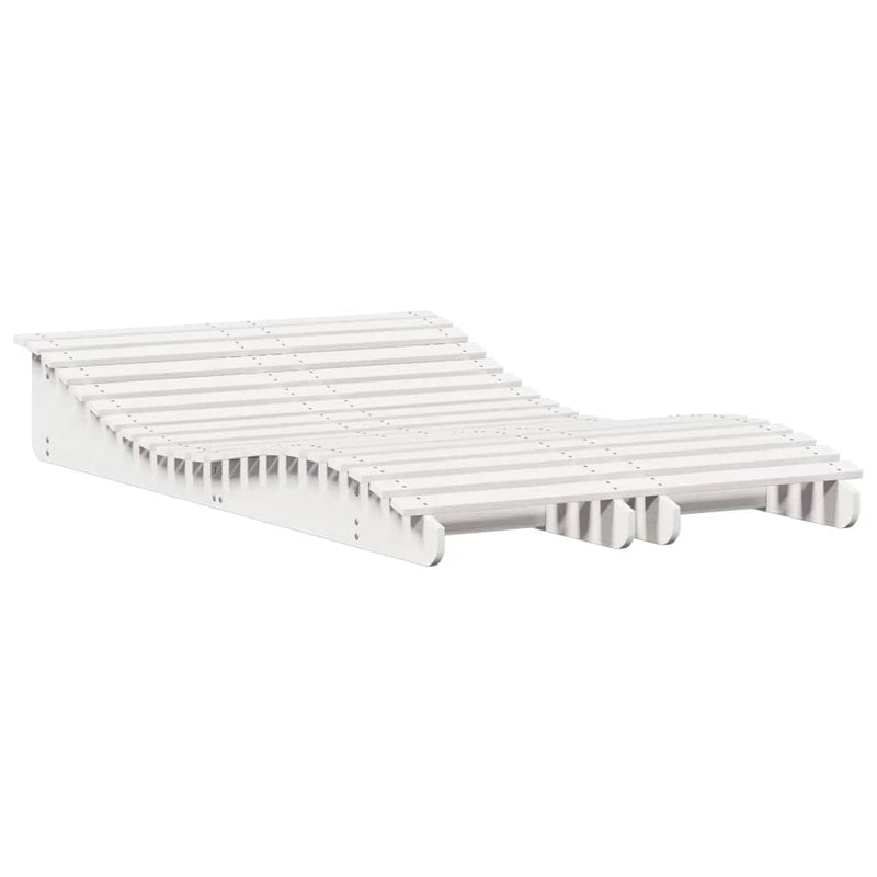 vidaXL 2 db fehér tömör fenyőfa napozóágy 205 x 60 x 31,5 cm