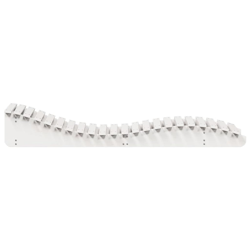 vidaXL 2 db fehér tömör fenyőfa napozóágy 205 x 60 x 31,5 cm