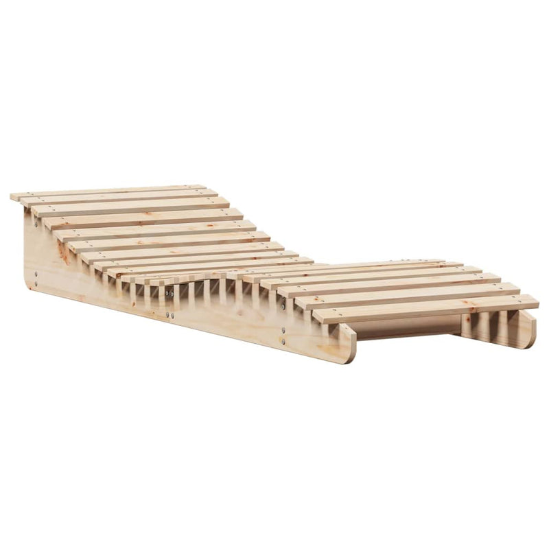 vidaXL tömör fenyőfa napozóágy 205 x 70 x 31,5 cm