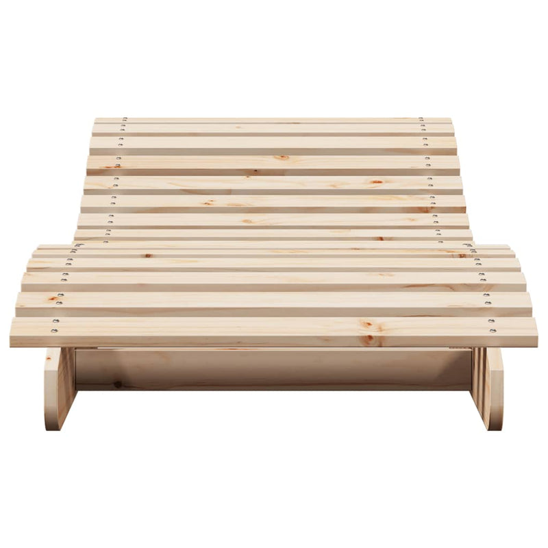 vidaXL tömör fenyőfa napozóágy 205 x 70 x 31,5 cm