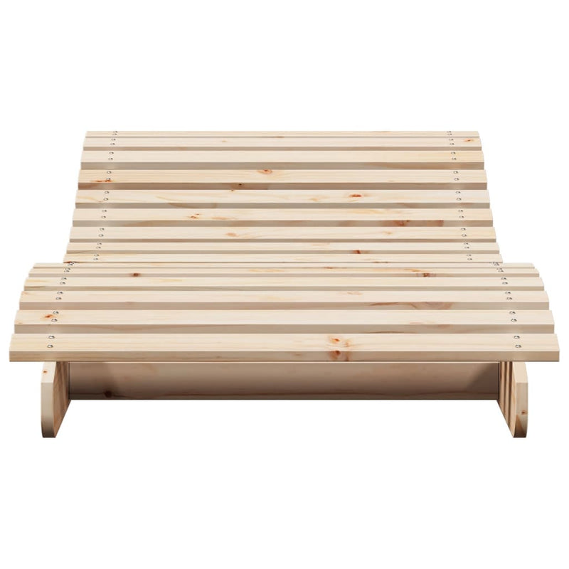 vidaXL tömör fenyőfa napozóágy 205 x 80 x 31,5 cm