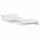 vidaXL fehér tömör fenyőfa napozóágy 205 x 80 x 31,5 cm