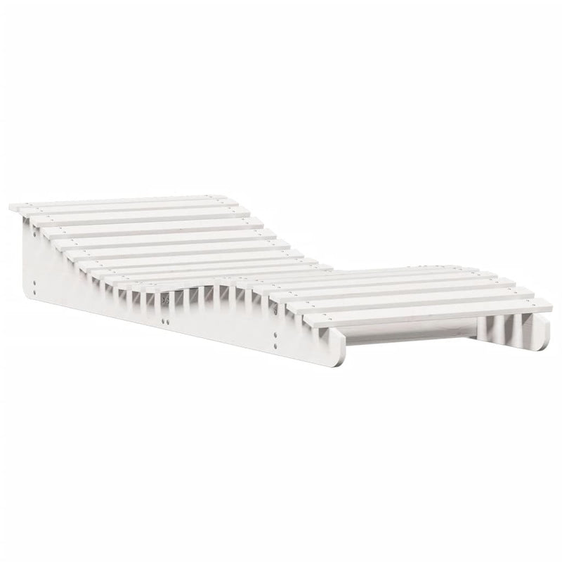 vidaXL fehér tömör fenyőfa napozóágy 205 x 80 x 31,5 cm