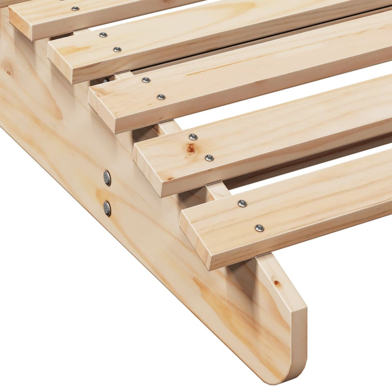 vidaXL tömör fenyőfa napozóágy 205 x 110 x 31,5 cm