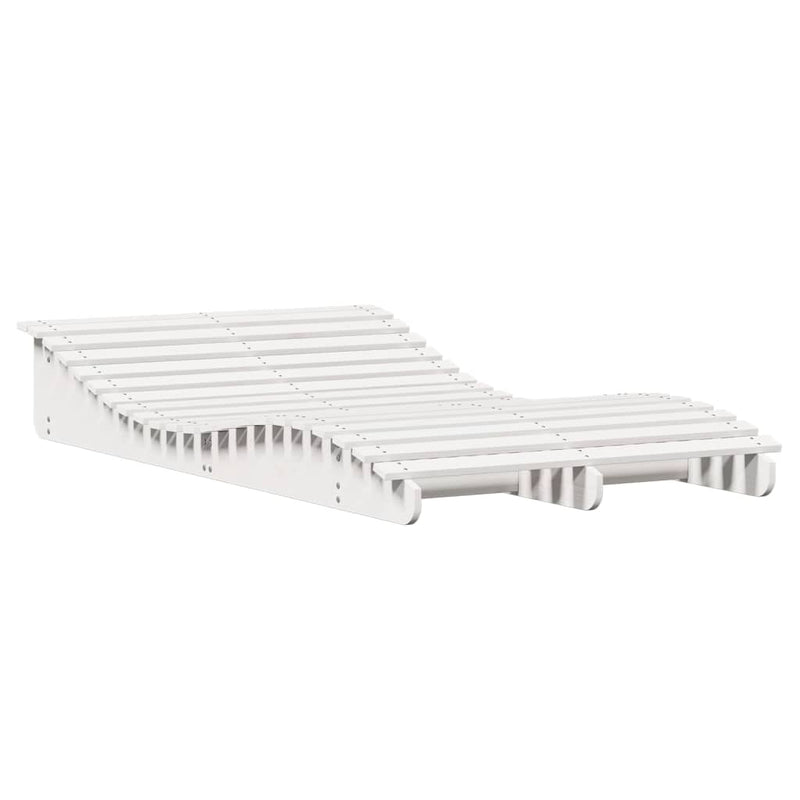 vidaXL fehér tömör fenyőfa napozóágy 205 x 110 x 31,5 cm