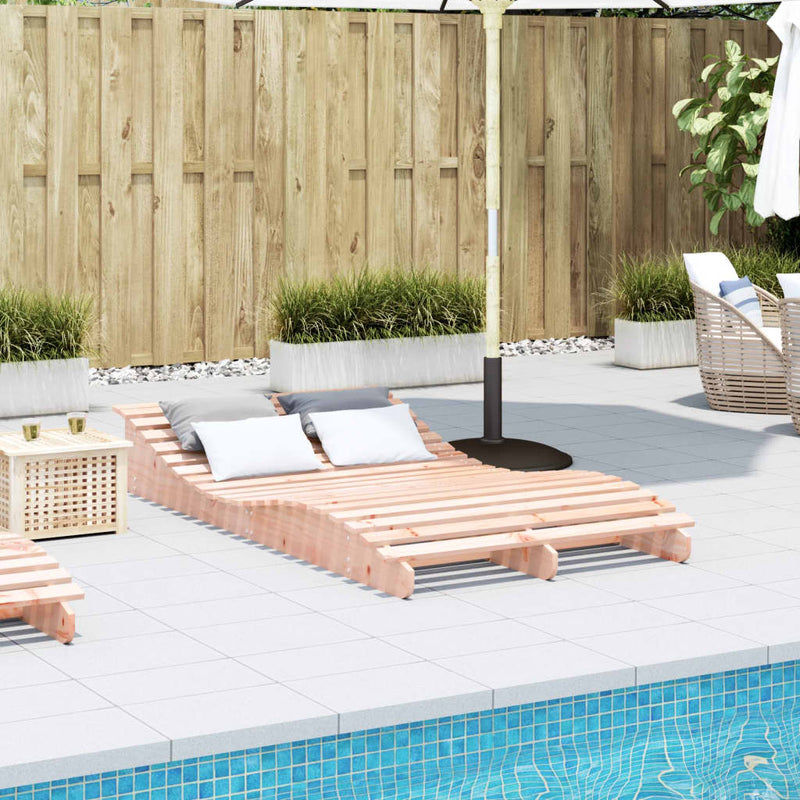 vidaXL tömör duglászfa napozóágy 205 x 110 x 31,5 cm