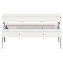 vidaXL fehér tömör fenyőfa piknikasztal homokozóval gyerekeknek