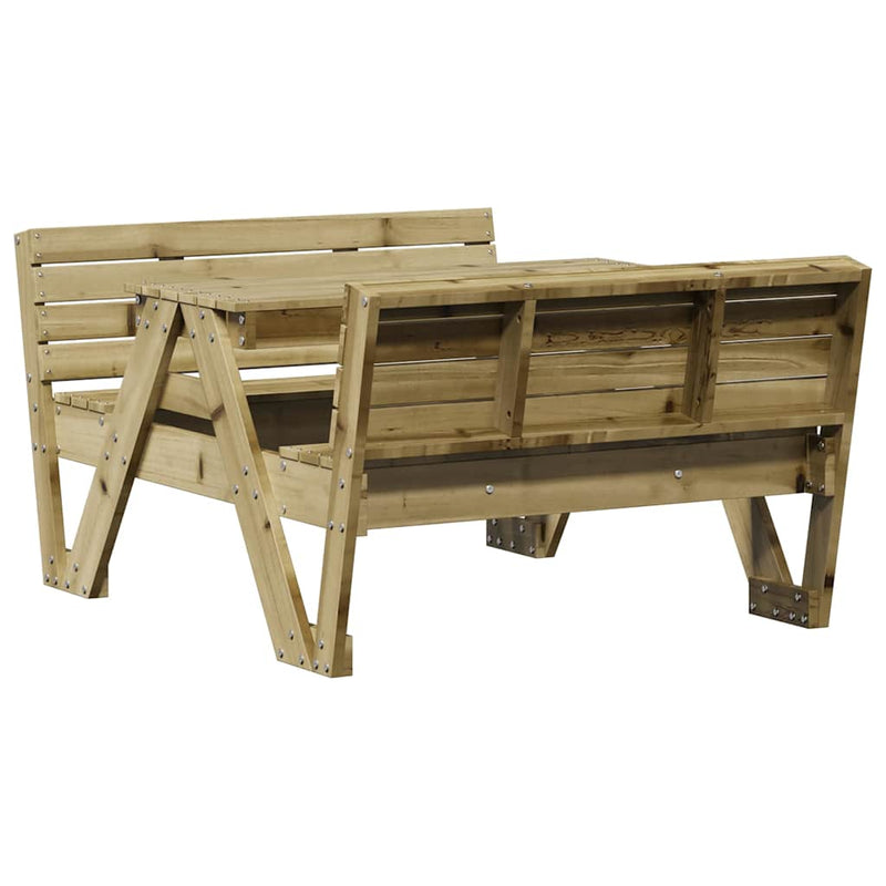 vidaXL impregnált fenyőfa piknikasztal gyerekeknek 88 x 122 x 58 cm
