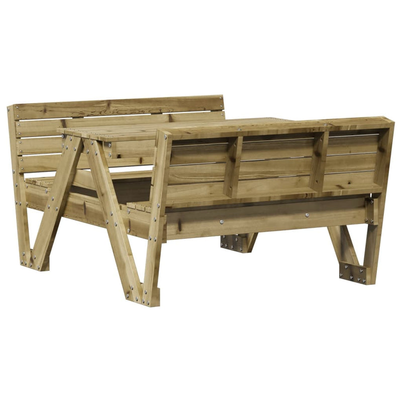 vidaXL impregnált fenyőfa piknikasztal gyerekeknek 88 x 122 x 58 cm