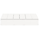 vidaXL fehér tömör fenyőfa homokozó fedővel 111 x 111 x 19,5 cm