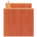 vidaXL 2 személyes viaszbarna tömör fenyőfa kerti kanapé 134x60x62 cm