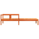 vidaXL viaszbarna tömör fenyő napozóágy 199,5 x 62 x 55 cm