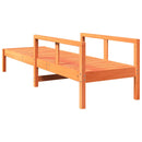 vidaXL viaszbarna tömör fenyő napozóágy 199,5 x 62 x 55 cm