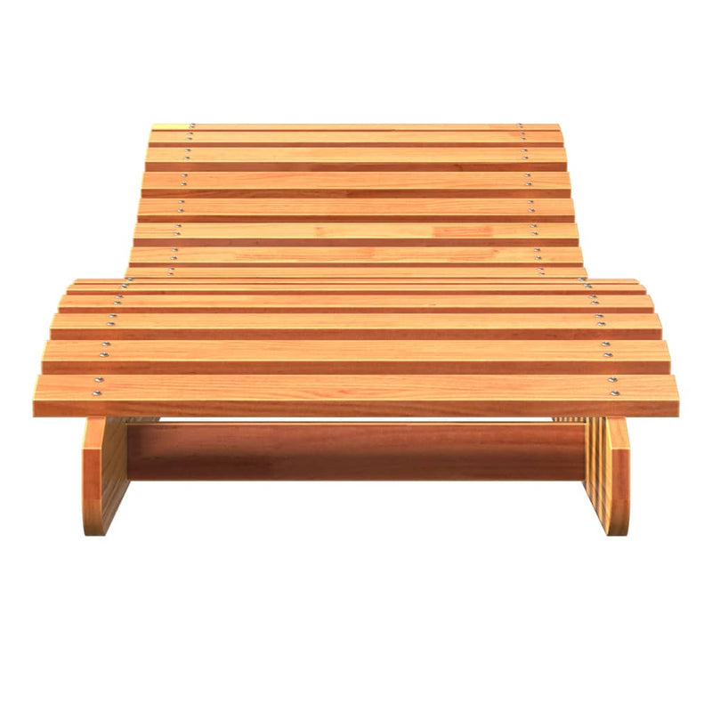 vidaXL 2 db viaszbarna tömör fenyőfa napozóágy 205 x 60 x 31,5 cm