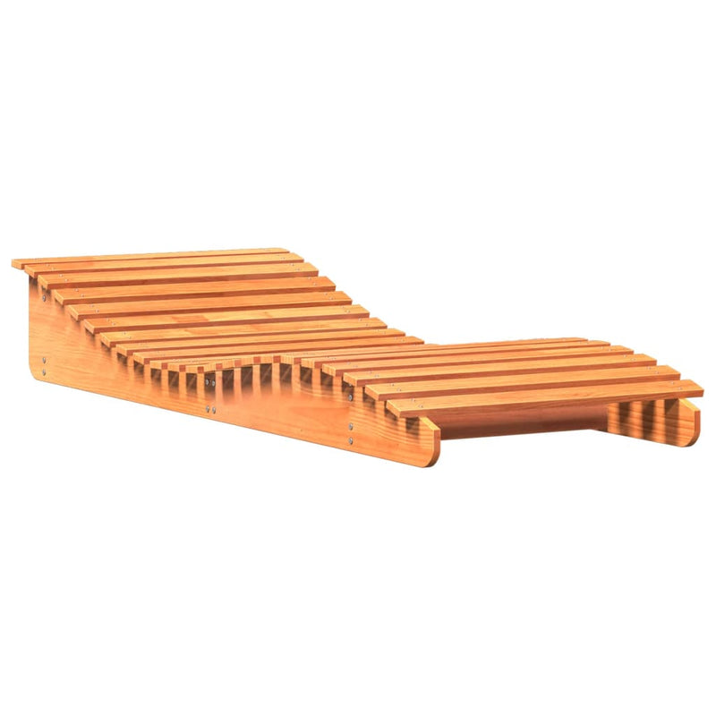 vidaXL viaszbarna tömör fenyőfa napozóágy 205 x 80 x 31,5 cm