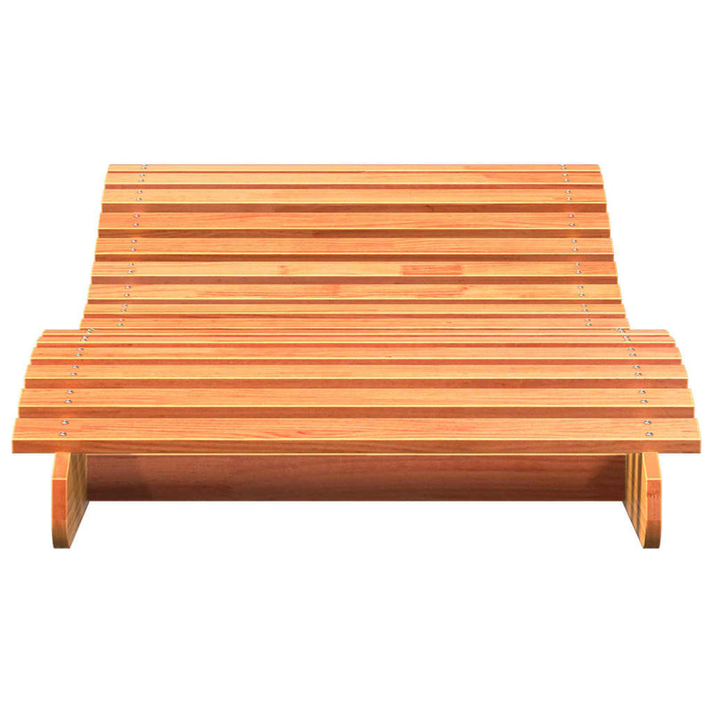 vidaXL viaszbarna tömör fenyőfa napozóágy 205 x 80 x 31,5 cm
