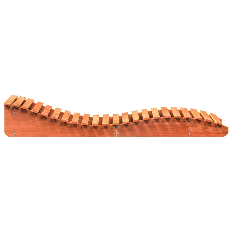 vidaXL viaszbarna tömör fenyőfa napozóágy 205 x 80 x 31,5 cm