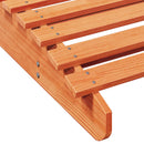 vidaXL viaszbarna tömör fenyőfa napozóágy 205 x 80 x 31,5 cm