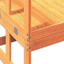 vidaXL kihúzható viaszbarna tömör fenyőfa kerti pad