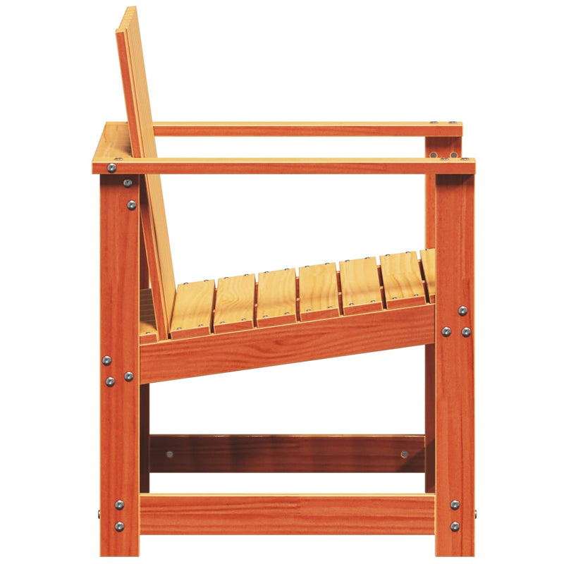 vidaXL viaszbarna tömör fenyőfa kerti szék 62 x 56 x 77 cm