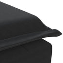 vidaXL fekete bársony masszírozó dívány hengerpárnával